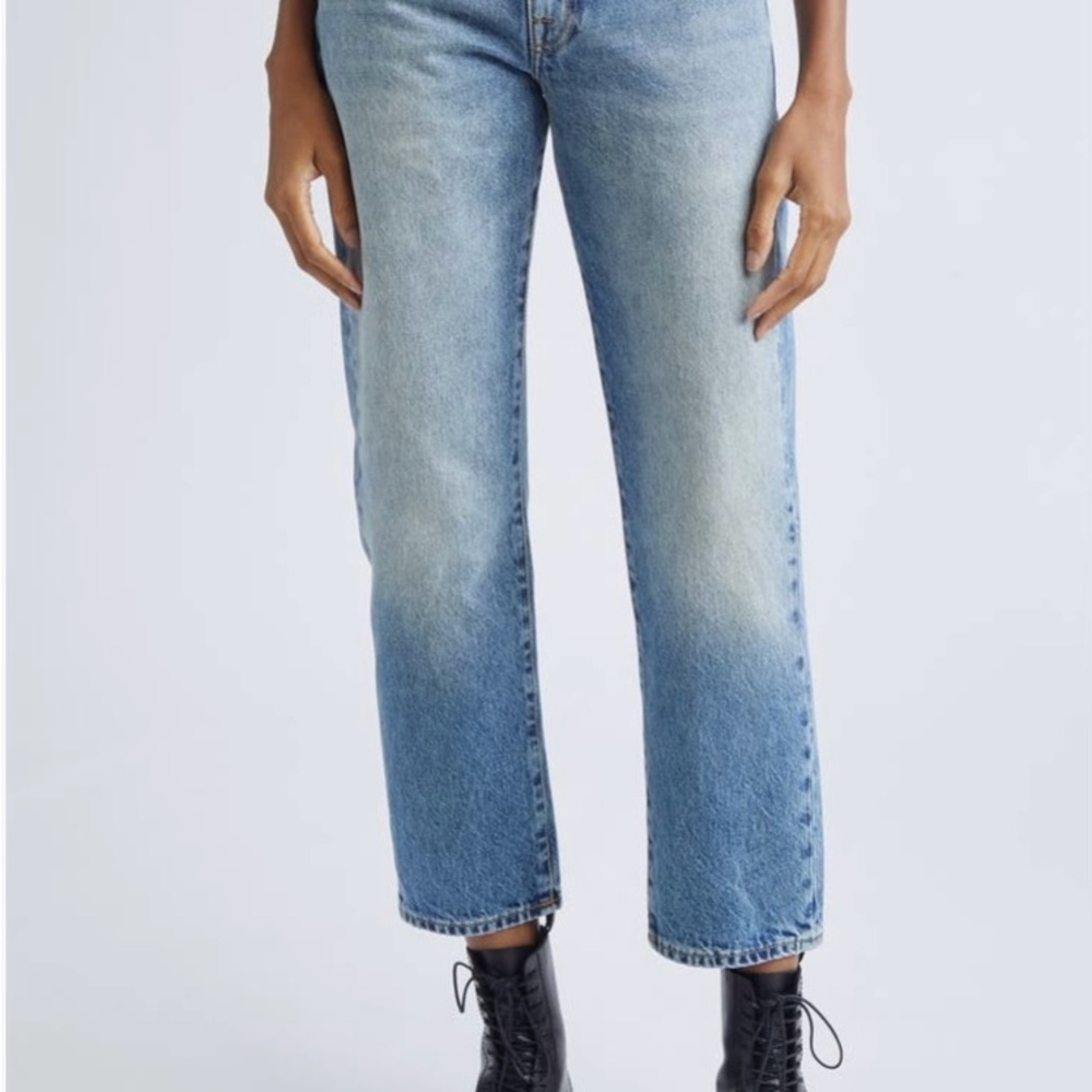 R13 Washed Blue Boyfriend Jeans. NWT - Picture 12 of 13